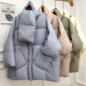 SEDUTMO hiver surdimensionné canard vers le bas manteau femmes mode épaisse décontracté automne mode Parkas avec écharpe ED1284 1