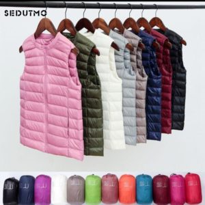 SEDUTMO – veste en duvet de canard Ultra léger pour femme, manteau court, Slim, printemps, 5XL, ED921 1