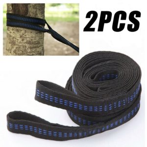 2 pièces hamac sangle 200cm arbre suspendu pièce de rechange extérieur aérien Yoga 200KG charge Portable extérieur Camping hamac 1