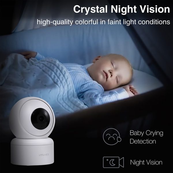 IMILAB C20 – caméra de Surveillance intérieure IP WiFi HD 1080P, dispositif de sécurité domestique, fonctionne avec l'application IMILAB 4