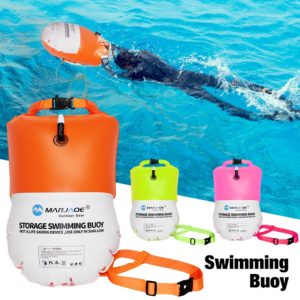 Bouée de natation étanche 20l, avec sac sec, gonflable multifonctionnel, bonne visibilité, pour les amateurs de Sports aquatiques 1