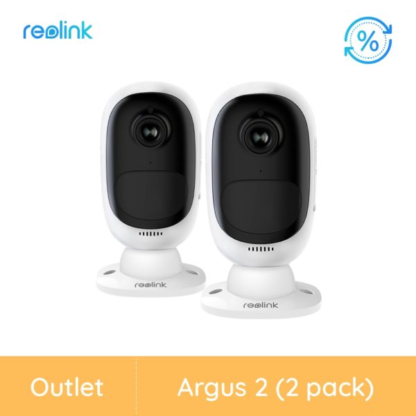Reolink – caméra de surveillance intérieure/extérieure IP HD 1080P (Argus 2), dispositif de sécurité Reolink, reconditionné, avec batterie 1