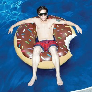 Anneau de natation gonflable d'été en PVC épaissi, donuts, bouée de piscine, matelas, siège d'été, jouet de plage 1