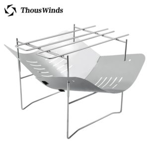 Thous wind – poêle à bois en titane pour camping en plein air, chauffage ultraléger pour barbecue, chasse 1