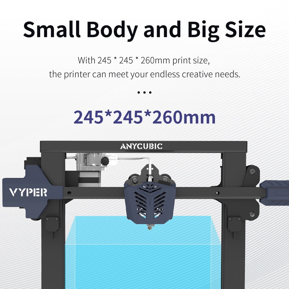 ANYCUBIC Vyper, mise à niveau de l'imprimante 3D intelligente à mise à  niveau automatique avec carte mère silencieuse TMC2209 32 bits, plate-forme  magnétique amovible, grandes imprimantes 3D FDM avec taille d'impression  9,6