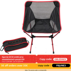Chaise pliante en forme de lune, mobilier d'extérieur, ultraléger, détachable, pour Camping, pêche, jardin, randonnée, pique-nique 1