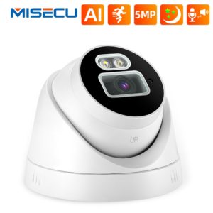 MISECU – caméra de surveillance intérieure intelligente, 5mp, 48V, POE, Audio bidirectionnel, Vision nocturne, couleur, vidéosurveillance, détection humaine 1