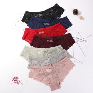 Culotte sexy en dentelle souple pour femme, slip respirant, transparent, taille M L XL et XXL, 3 pièces, bonne qualité 1