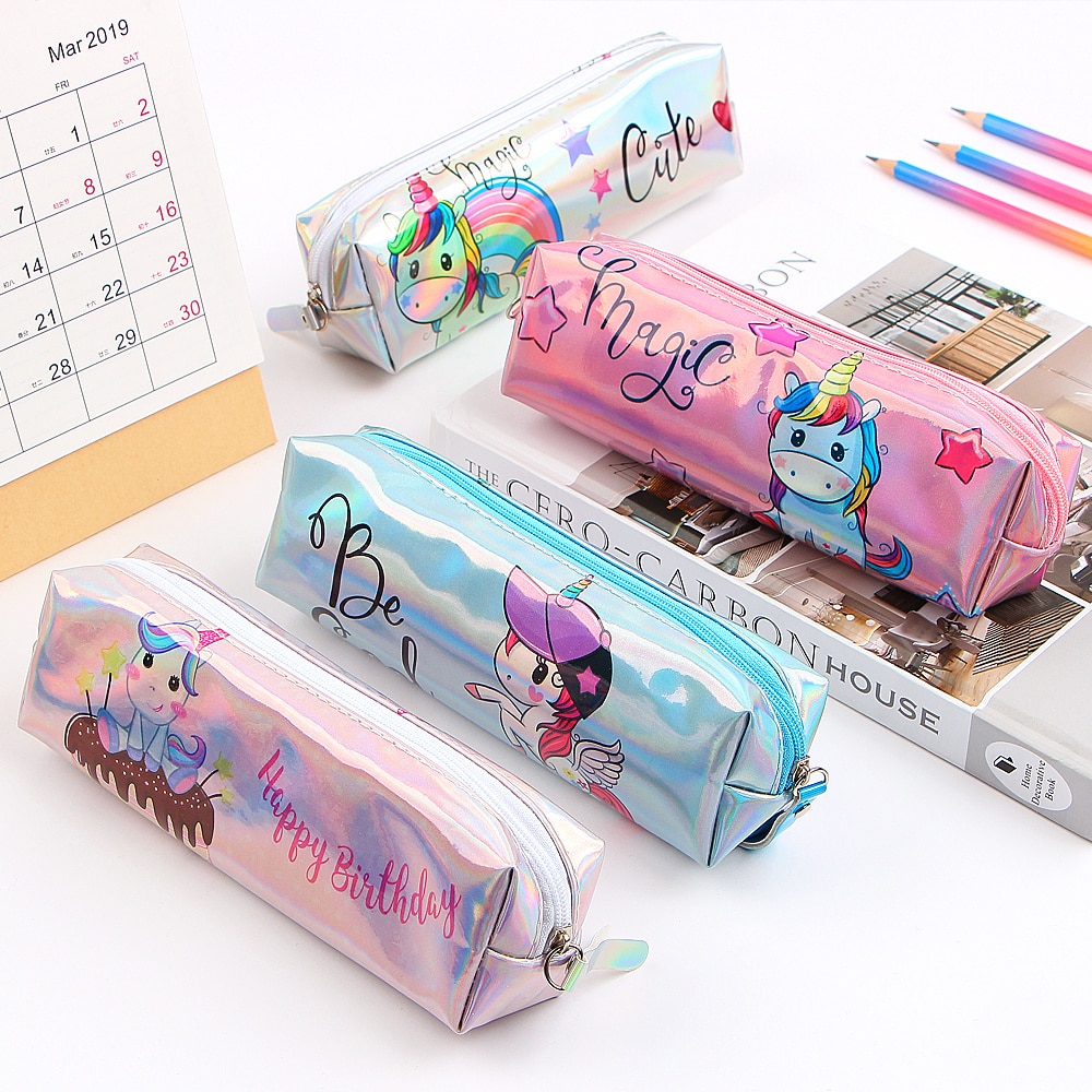 Grande Trousse Kawaii,Cute Trousse À Crayons Pour Scolaire Fille