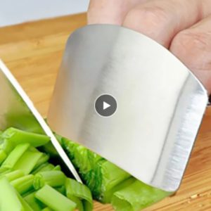 Protège-doigts En Acier Inoxydable Couteau De Coupe de Cuisine Durable Protège-doigts Cuisiner Coffre-Fort Cuisine Hacher Bouclier Coupe Gadgets 1