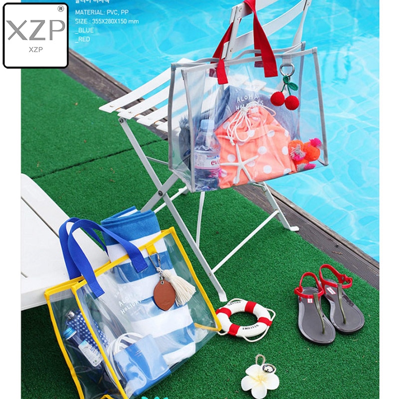 XZP – sac de plage Portable en PVC Transparent imperméable pour