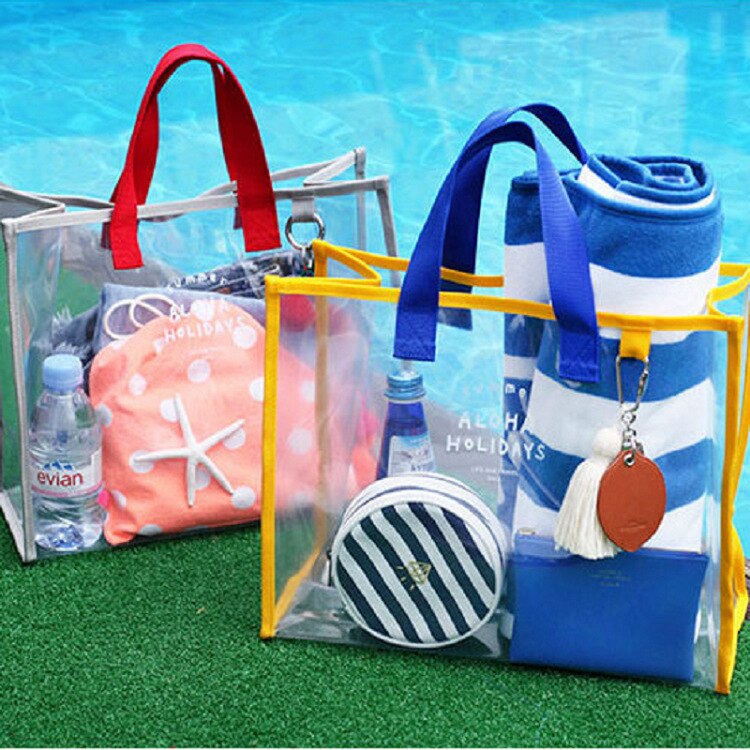 Sac à dos en PVC Transparent, étanche, pour stade, à cordon Transparent,  unisexe, grande capacité, léger, sac de plage