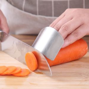 Protège-doigts en acier inoxydable 1/2, Protection des mains, couteau à découper les légumes, Protection des doigts, Gadgets de cuisine, outils 1