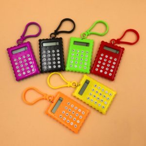 Mini calculatrice de poche pour étudiant, Mini calculatrice électronique en forme de Biscuit, fournitures scolaires et de bureau, 2021 1