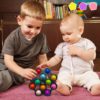 Pop It – Mini-fossette anti-stress, jouets sensoriels à Rotation, variateur simple, Kit de jouets éducatifs précoces, Pop It Squishy 3