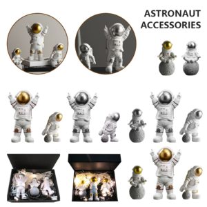 Figure Astronaute figurine Beeldje Astronaute Mini Bricolage Modèle Figurines Jouet Pop Décor À La Maison mignon astronaute ensemble 1