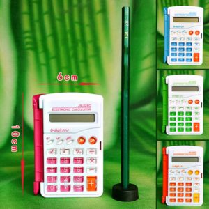 NOYOKERE – Mini-calculatrice scientifique scolaire couleur bonbon, calculateur pour étudiant, jolie, fonction, machine-calculatrice multifonctionnelle, calculette, horloge 1