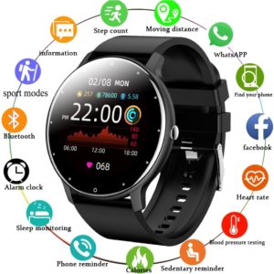 LIGE – montre connectée de sport pour hommes et femmes, avec podomètre, moniteur d'activité physique, de pression artérielle et de sommeil, pour Android et ios, nouveau 1
