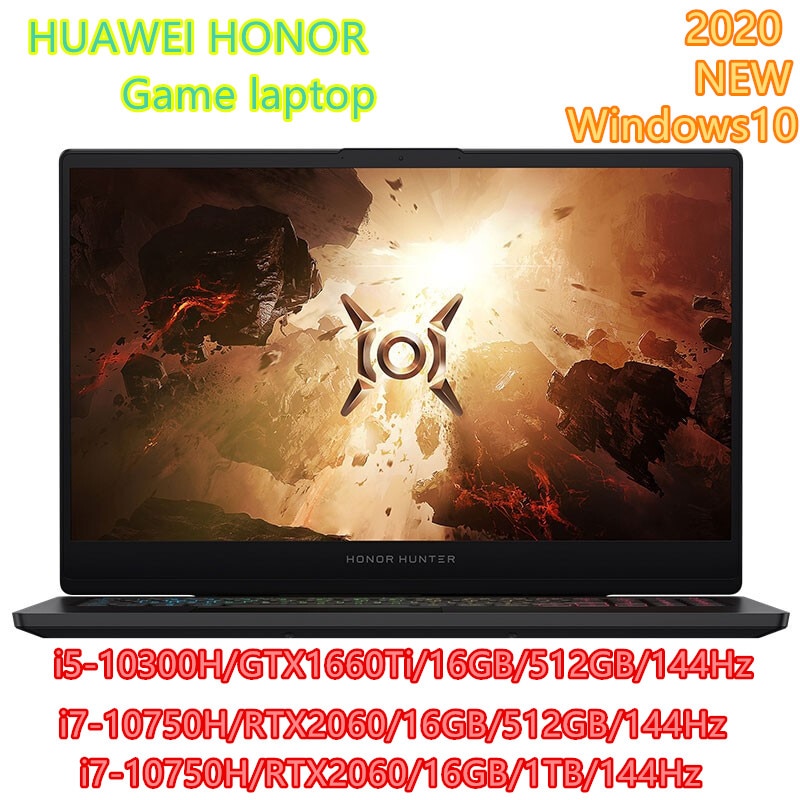 HONOR HUNTER – destockage grossiste pc portable Gaming V700, 16.1 pouces,  Windows 10, processeur Inter Core, NVIDIA GTX1660Ti, RTX2060 – Destockage