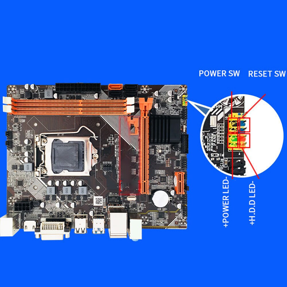 Carte Mère D'ordinateur DDR3, Carte Mère de Bureau M-ATX LGA 1155, Prise en  Charge du Disque Dur M.2 / NVME/SATA/PCIE/USB, Puce de Carte Son 6 Canaux