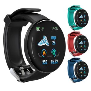 Montre connectée D18 pour hommes, moniteur de pression artérielle, podomètre, Fitness, pour Ios et Android, nouveau 1