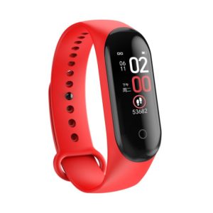 Bracelet connecté M4, moniteur d'activité physique, moniteur de fréquence cardiaque, de pression artérielle, écran couleur, étanche IP67, pour téléphone portable, nouveau 1