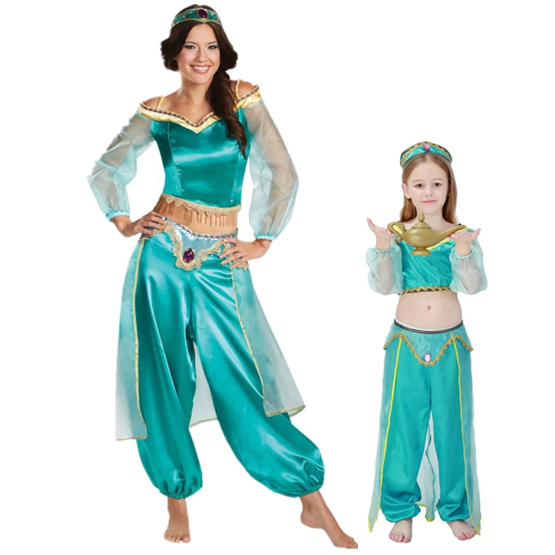 Robe fantaisie de princesse Jasmine pour filles, tenue d'halloween féerique  Aladdin, en Tulle, déguisement de fête, Costume de carnaval Cosplay pour  enfants - AliExpress