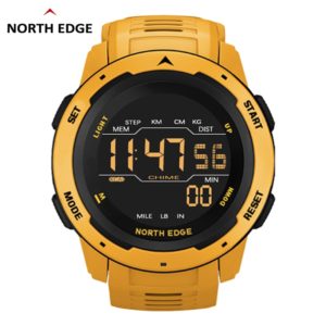 NORTH EDGE – Montre de sport numérique pour homme, bracelet avec podomètre, alarme, horloge, double horaire, étanche à 50 m, accessoire de poignet militaire, bijoux 1