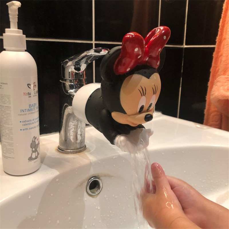 Extension de robinet en silicone, motif Disney, pour enfant