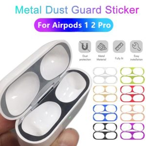 Étui anti-poussière en métal pour Airpods Pro 2 3 1, Protection de la peau, écouteurs, anti-poussière 1