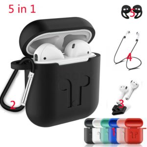 Étui Airpods en Silicone souple, housse de protection antichoc pour écouteurs iphone 11, accessoires de casque 1