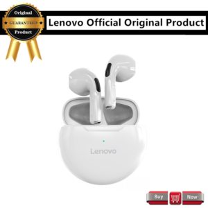 Lenovo – écouteurs sans fil Bluetooth, Mini oreillettes avec micro, pour iPhone Air Pods Sport, étanches 9D Stere, HT38 TWS 1