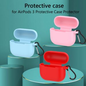 Étui AirPods 3, housse de protection pour écouteurs, avec crochet, Anti-poussière, en Silicone, accessoires de décoration, Compatible Bluetooth 1