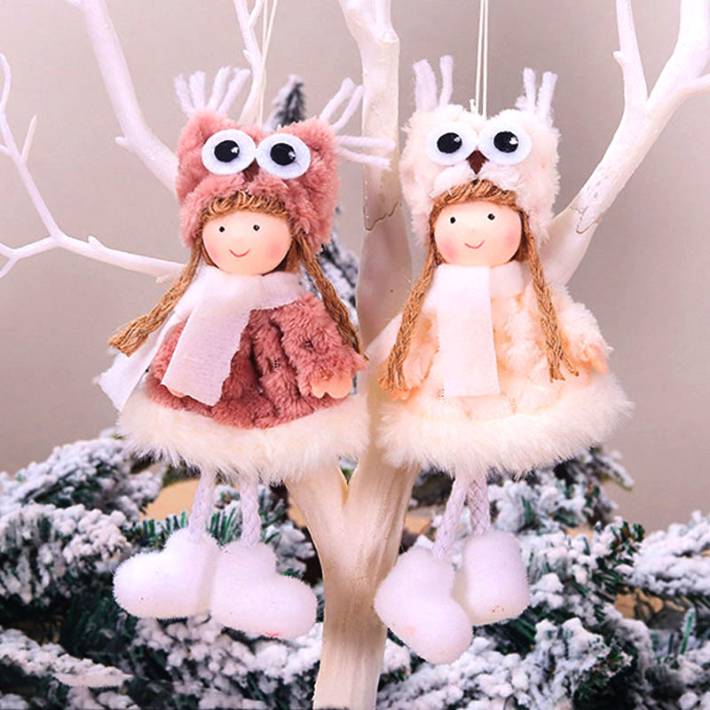 Acheter Poupée ange de noël mignonne, pendentif elfe d'arbre de noël,  décorations de joyeux noël pour la maison, cadeaux d'ornement du nouvel an,  2023