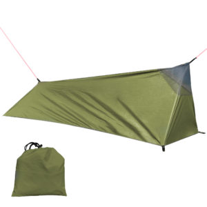Tente de randonnée pour Camping en plein air, sac de couchage, grossiste destockage tente légère pour une personne avec moustiquaire, sac de couchage d'extérieur 1