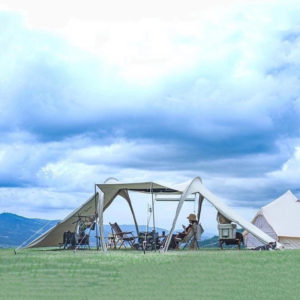 Tente Tunnel Free spirit Yoto Plus, grande famille, Camping en plein air pour l'équipe 70D, étanche 1