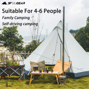 3F UL GEAR grossiste destockage tente tribale pour 4 à 6 personnes, grande grossiste destockage tente de Camping en plein air, étanche, coupe-vent 1