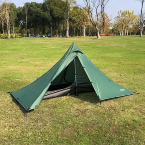 Tentes de Camping ultralégères pour une personne, grossiste destockage tente Portable double couche coupe-vent imperméable pyramide sans tiges 4 saisons 1