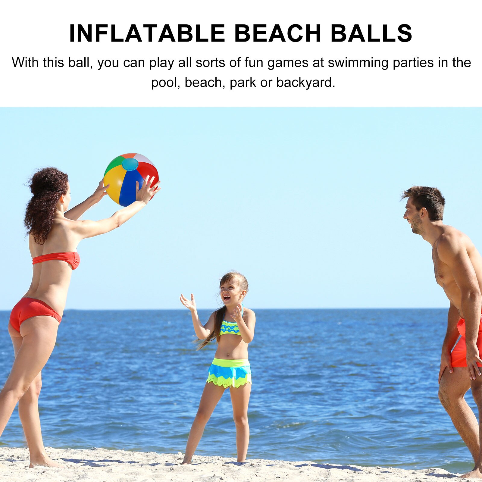 Ballon gonflable coloré pour piscine en plein air, 30cm, 12 pièces, ballons  de jeu d'eau, de Sport de plage pour enfants – Destockage