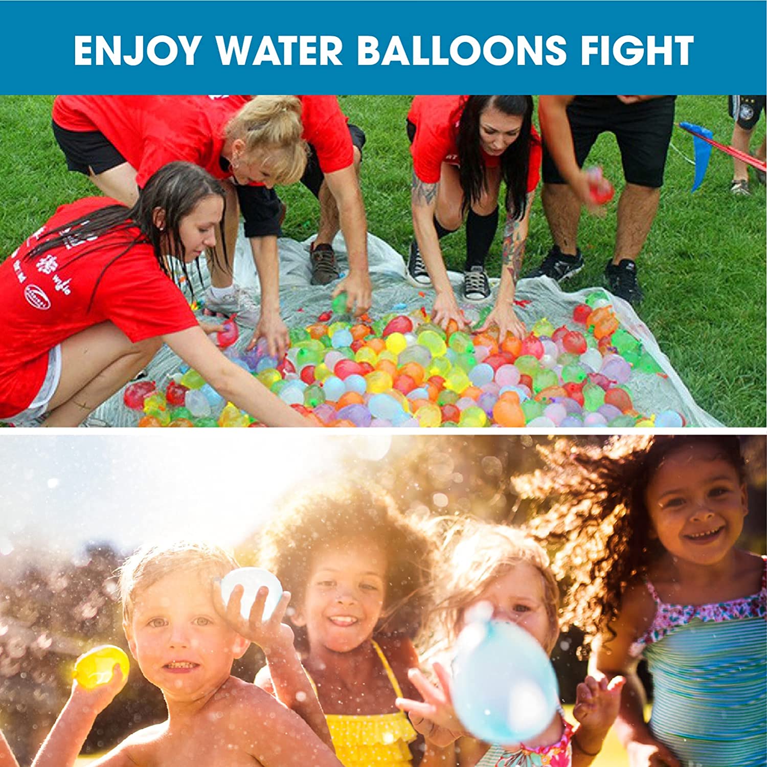 Ballons à eau à jet rapide, 111 – 999 pièces, déstockage jouets de fête à  la plage, de piscine, jeu de natation pour enfants – Destockage